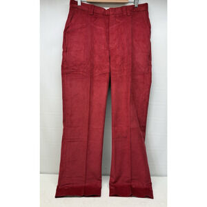 ORVIS Bozeman Corduroy Pants (Cords) Red Cotton Blend Mens 34x30 New $129